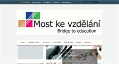Desktop Screenshot of mostkevzdelani.eu